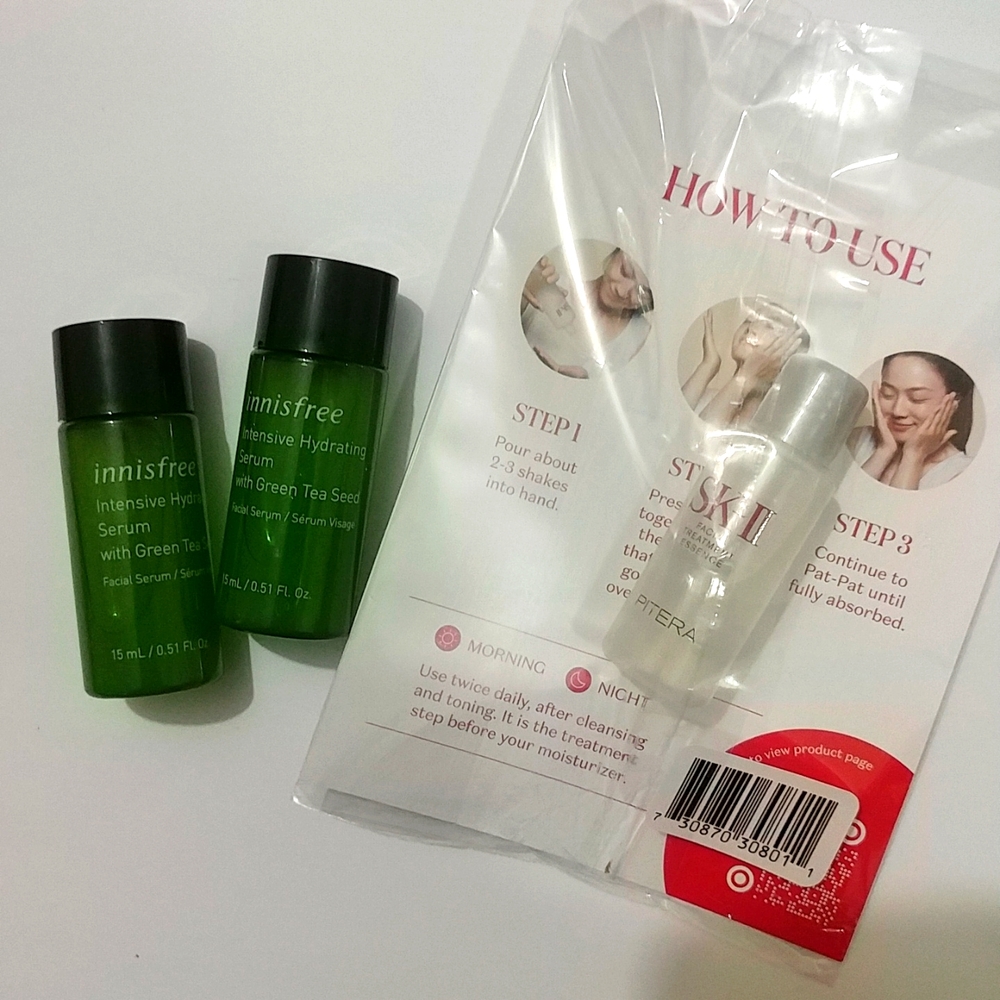 SK-II Facial Treatment Essence + innisfree Green Tea Serum